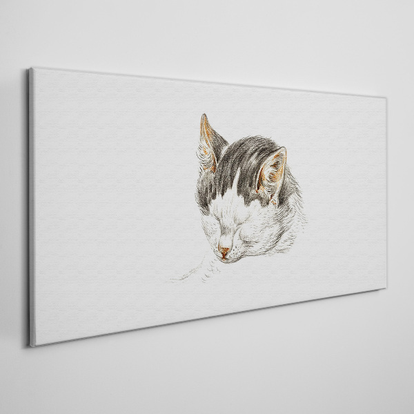 Tableau sur toile Le rêve du chat