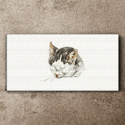 Tableau sur toile Le rêve du chat