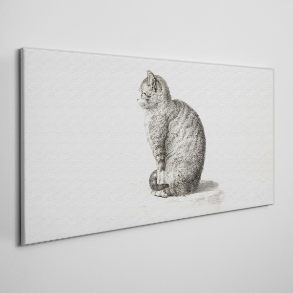 Tableau imprimé sur toile Chat assis