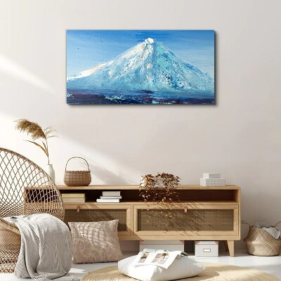 Tableau sur toile Haut dans les tons bleus