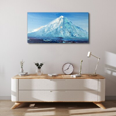 Tableau sur toile Haut dans les tons bleus