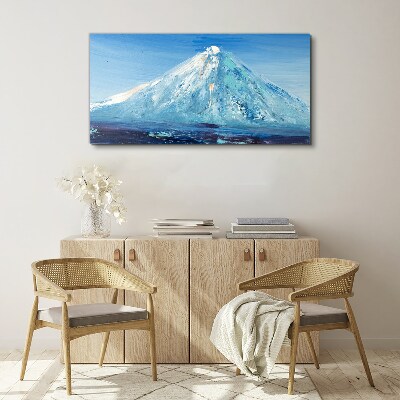 Tableau sur toile Haut dans les tons bleus