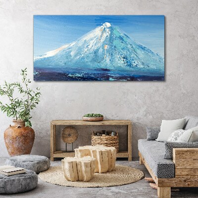 Tableau sur toile Haut dans les tons bleus