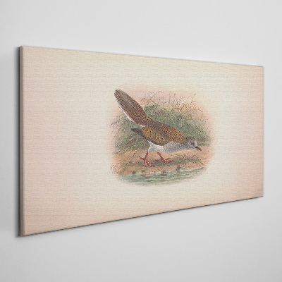 Tableau imprimé sur toile Un oiseau au-dessus de l'eau