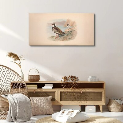 Tableau toile imprimée Oiseaux au-dessus de l'eau