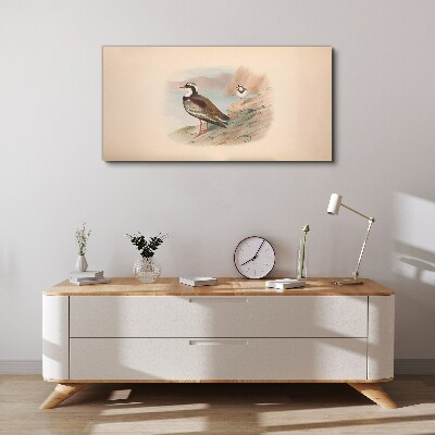 Tableau toile imprimée Oiseaux au-dessus de l'eau