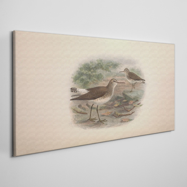 Tableau imprimé sur toile Oiseaux au-dessus de l'eau