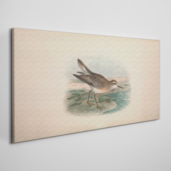 Tableau sur toile Un oiseau migrateur sur fond de paysage