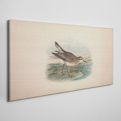 Tableau sur toile Un oiseau migrateur sur fond de paysage