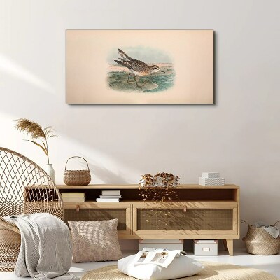 Tableau sur toile Un oiseau migrateur sur fond de paysage