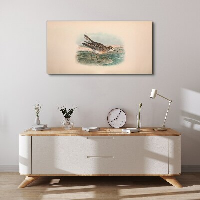 Tableau sur toile Un oiseau migrateur sur fond de paysage