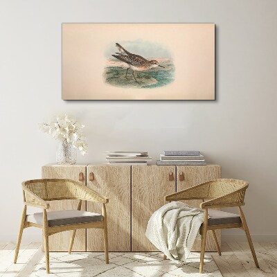 Tableau sur toile Un oiseau migrateur sur fond de paysage