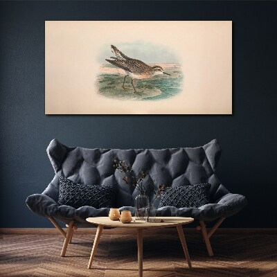 Tableau sur toile Un oiseau migrateur sur fond de paysage