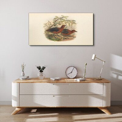 Tableau imprimé sur toile Les oiseaux dans leur habitat naturel