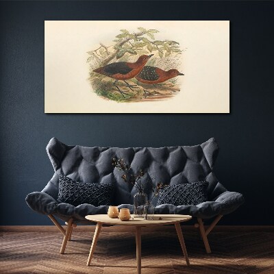 Tableau imprimé sur toile Les oiseaux dans leur habitat naturel