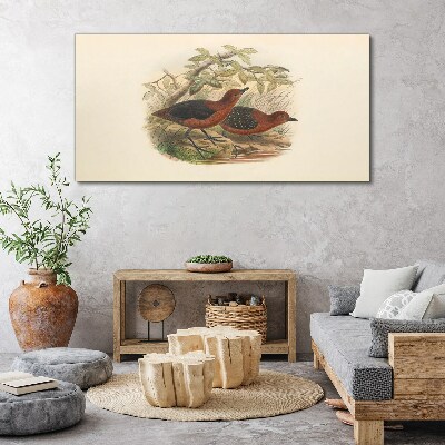 Tableau imprimé sur toile Les oiseaux dans leur habitat naturel