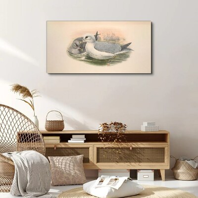 Tableau sur toile Oiseaux de mer dans l'eau calme