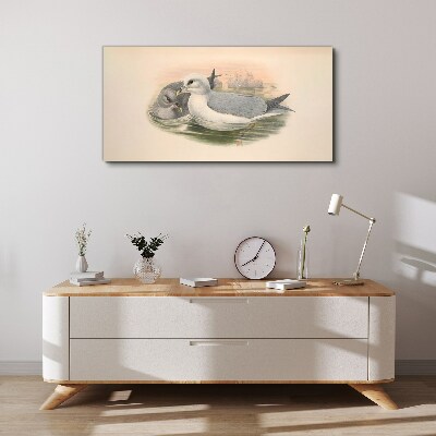 Tableau sur toile Oiseaux de mer dans l'eau calme