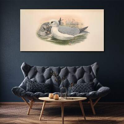 Tableau sur toile Oiseaux de mer dans l'eau calme