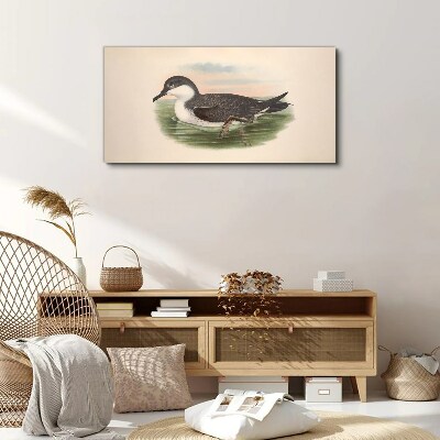 Tableau sur toile Un oiseau sur un fond d'eau