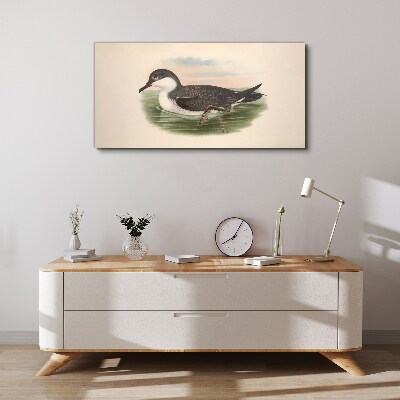 Tableau sur toile Un oiseau sur un fond d'eau