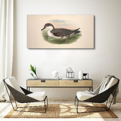 Tableau sur toile Un oiseau sur un fond d'eau
