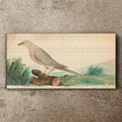 Tableau sur toile Un oiseau sur fond de nature