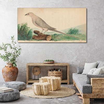 Tableau sur toile Un oiseau sur fond de nature
