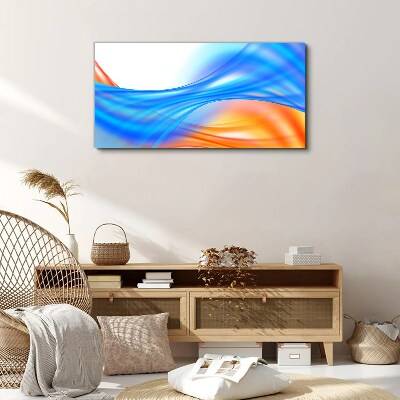 Tableau toile imprimée Des vagues de couleurs en harmonie