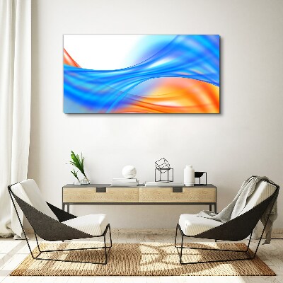Tableau toile imprimée Des vagues de couleurs en harmonie
