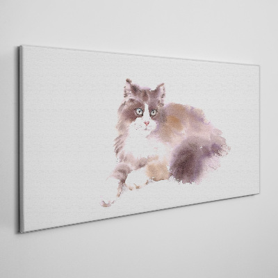 Tableau toile imprimée Le rêve d'un chat