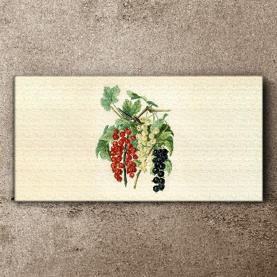 Tableau toile imprimée Bouquet de fruits aux groseilles