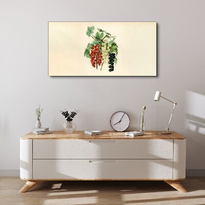 Tableau toile imprimée Bouquet de fruits aux groseilles