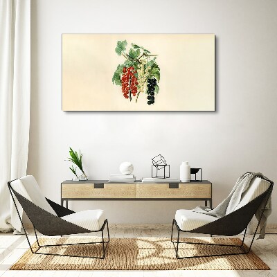 Tableau toile imprimée Bouquet de fruits aux groseilles