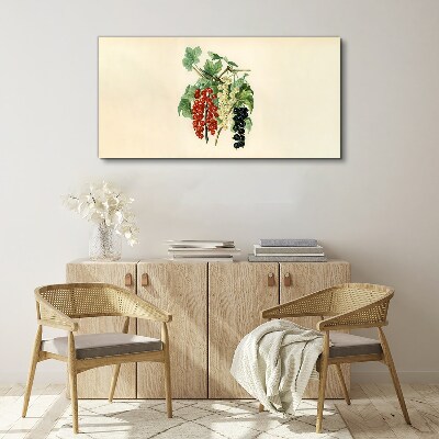 Tableau toile imprimée Bouquet de fruits aux groseilles