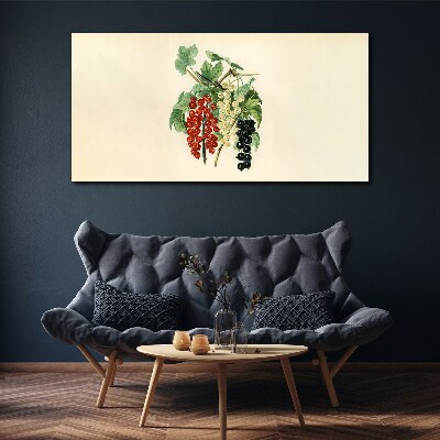 Tableau toile imprimée Bouquet de fruits aux groseilles