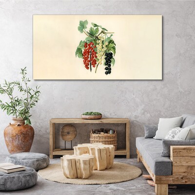 Tableau toile imprimée Bouquet de fruits aux groseilles