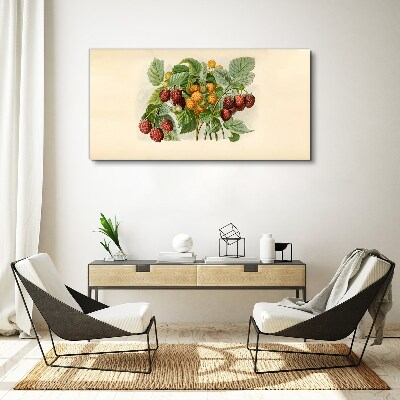 Tableau imprimé sur toile Bouquet fruité de framboises et de mûres