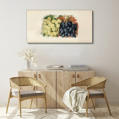 Tableau sur toile Raisins en harmonie de couleurs