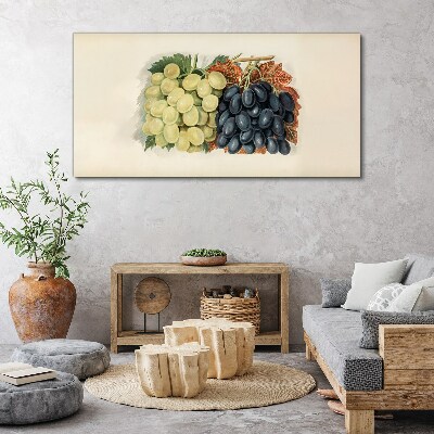 Tableau sur toile Raisins en harmonie de couleurs