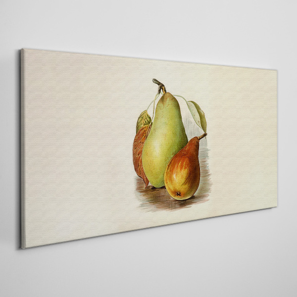 Tableau imprimé sur toile Composition des fruits des poires