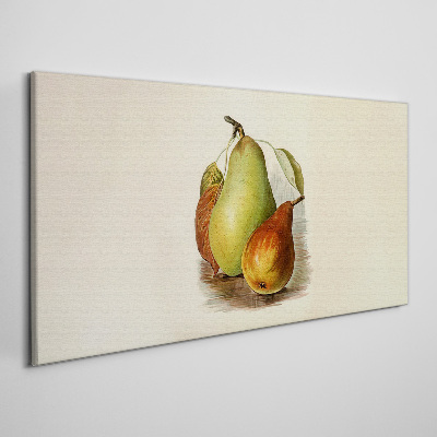 Tableau imprimé sur toile Composition des fruits des poires