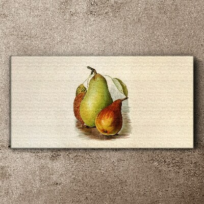 Tableau imprimé sur toile Composition des fruits des poires