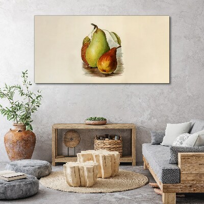 Tableau imprimé sur toile Composition des fruits des poires