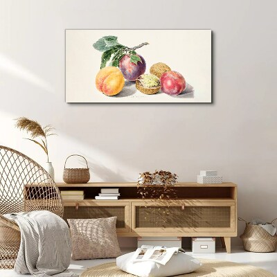 Tableau sur toile Bouquet de fruits sur fond blanc