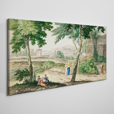 Tableau toile imprimée Une scène de la vie antique