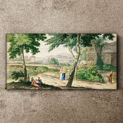 Tableau toile imprimée Une scène de la vie antique