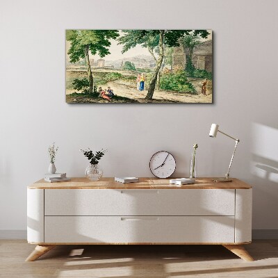 Tableau toile imprimée Une scène de la vie antique