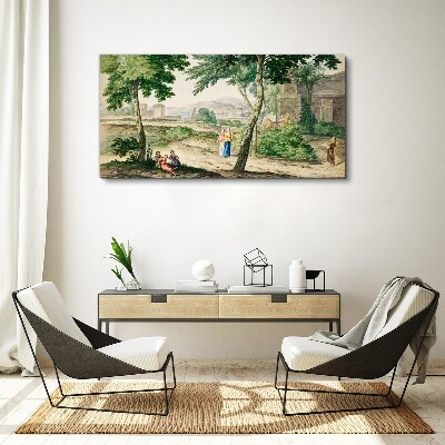 Tableau toile imprimée Une scène de la vie antique