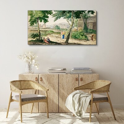 Tableau toile imprimée Une scène de la vie antique